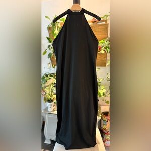 Elegant Black Sleeveless SHEIN Bodycon Dress Keyhole Back